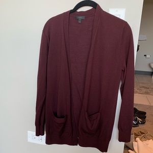 J Crew Burgundy Women’s Cardigan